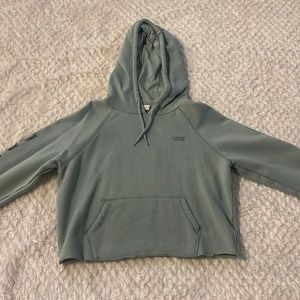 vans cropped green hoodie